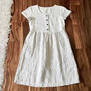 Etsy Shop (OffOn) Linen Short Sleeve Dress XS/S